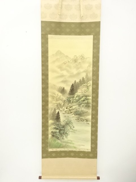 JAPANESE COLLECTIBLE / HOUKI MIZUNO / LIGHT-COLORED LANDSCAPE / HANGIN
